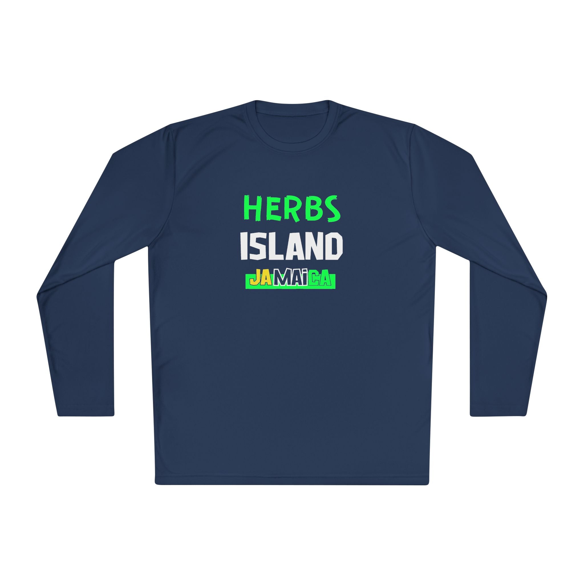 Herbs Island Jamaica Long Sleeve Tee — Caribbean Herb Vibes