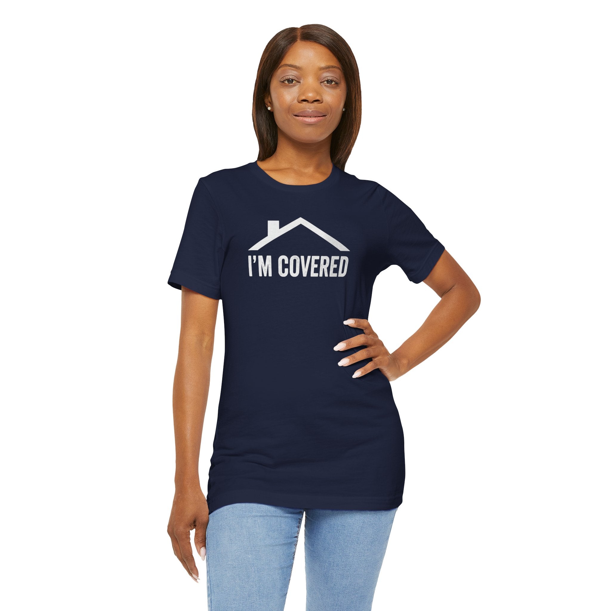 I'm Covered Tee — 'I'm Covered' Front & '...And He Has My Back' Back Christian Faith Shirt
