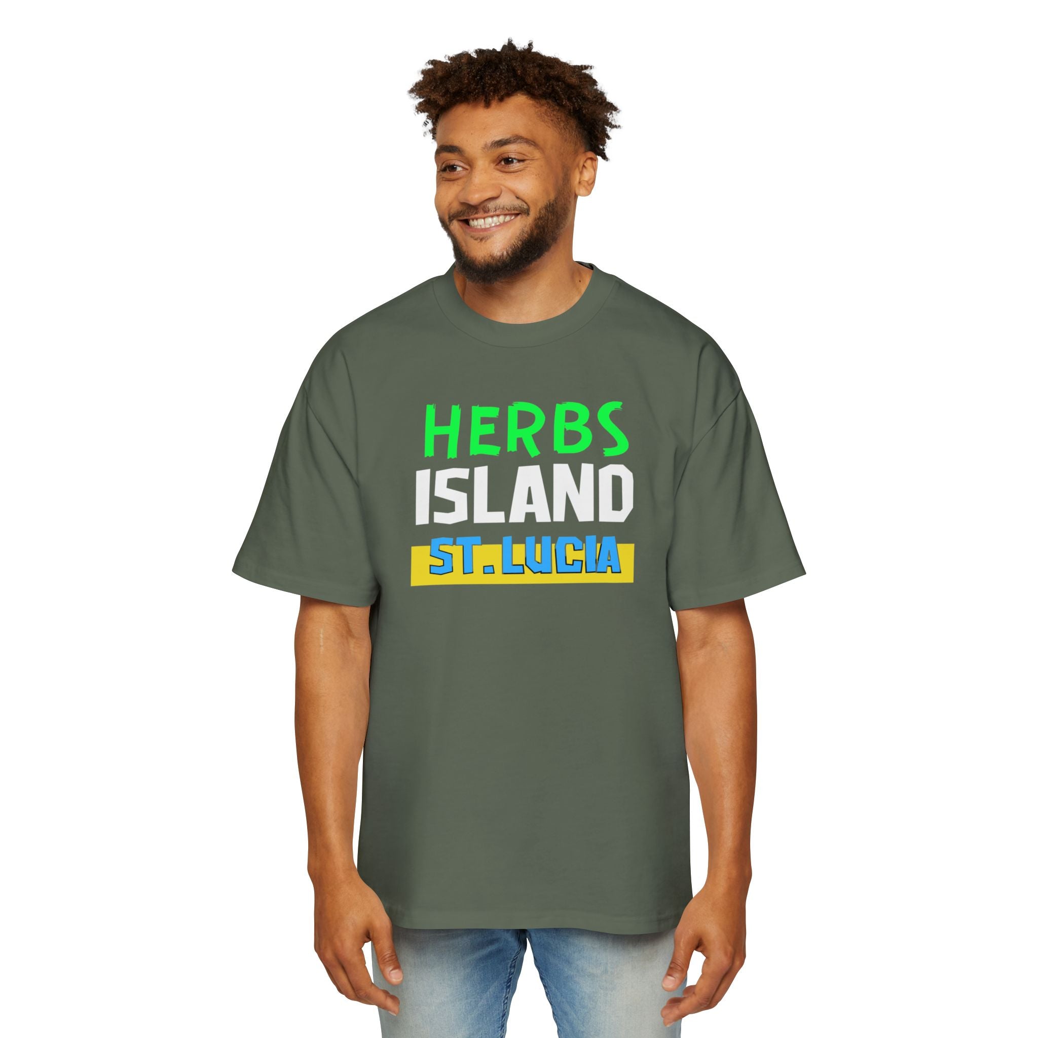 Herbs Island St. Lucia Tee — Caribbean Vacation Graphic T‑Shirt