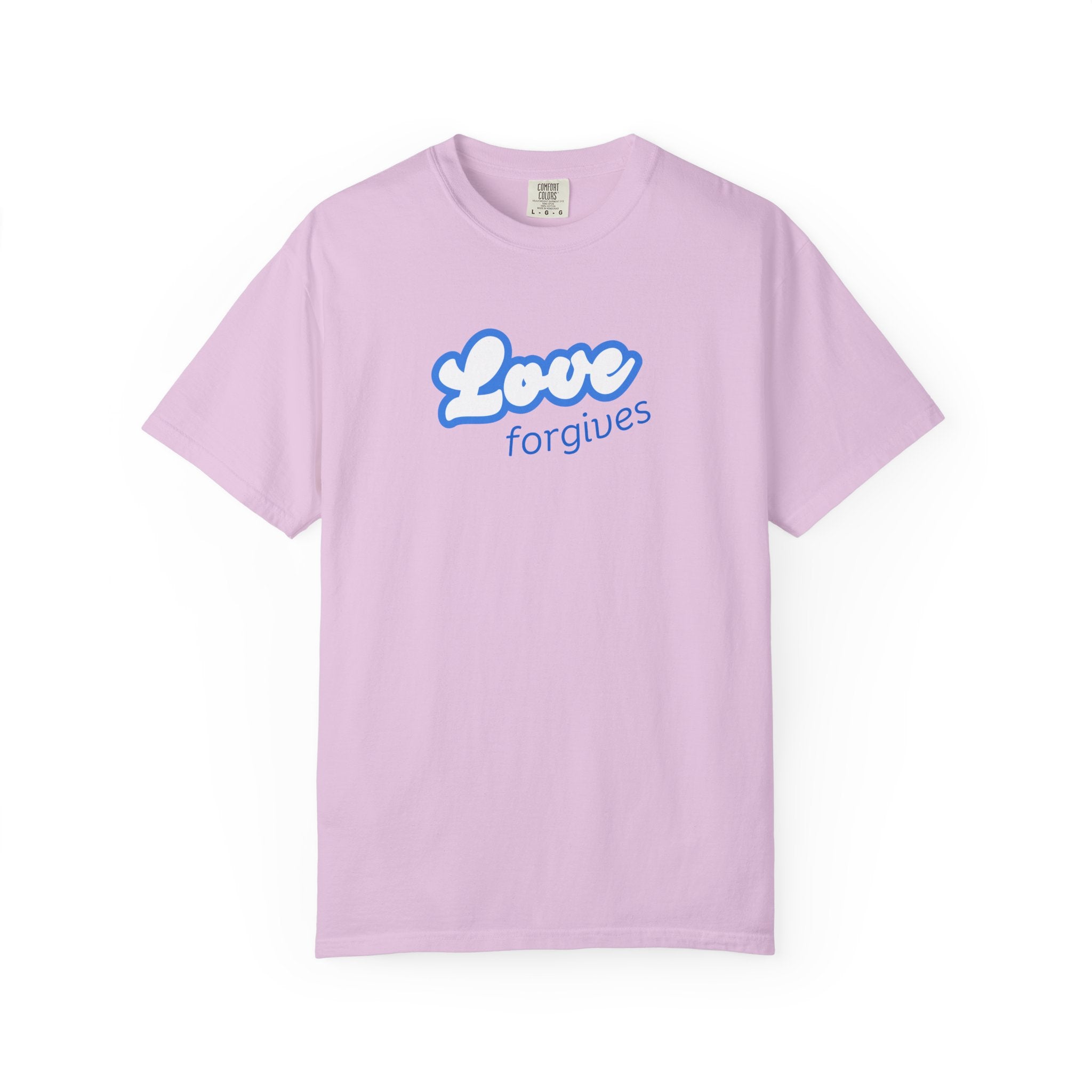 Love Forgives T-Shirt — Retro Script Graphic Tee