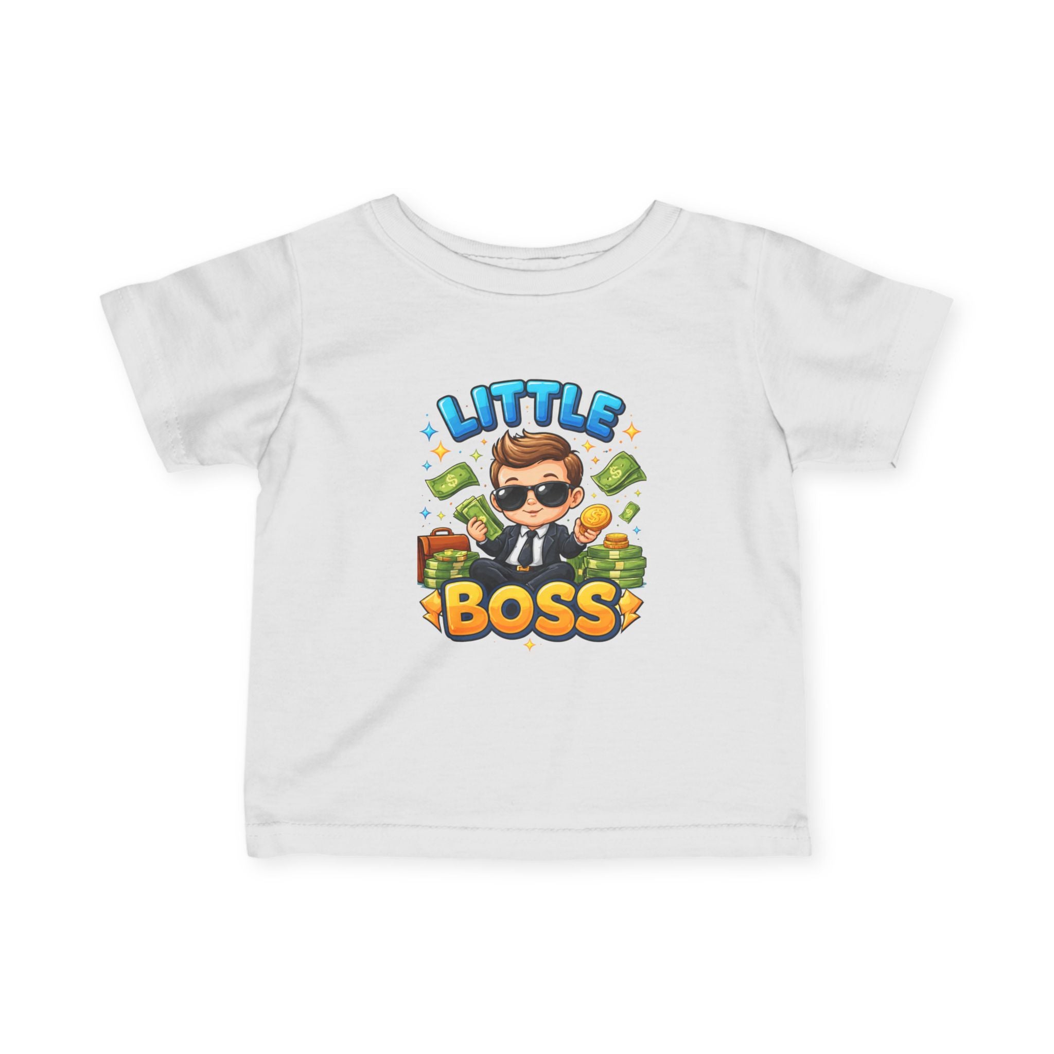 Little Boss Infant Tee – Cute Money Boss Baby Graphic Shirt