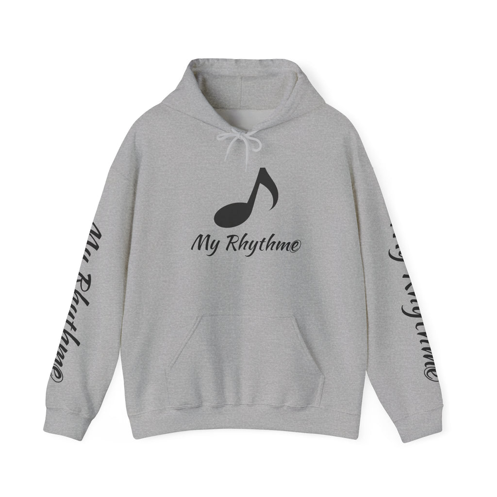 Rhythmic Note Hoodie — "My Rhythme" Music-Inspired Pullover