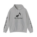 Rhythmic Note Hoodie — "My Rhythme" Music-Inspired Pullover