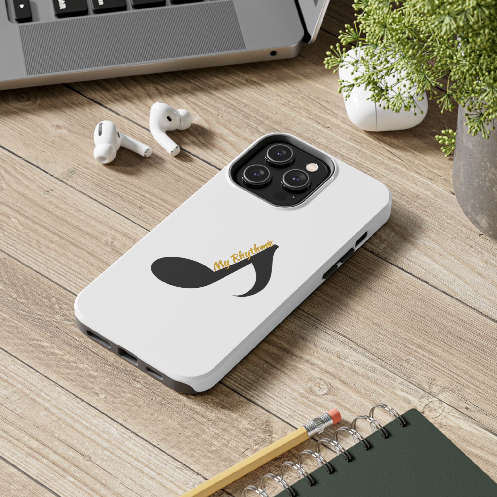 Tough Phone Case — Musical Note "My Rhythme" Design