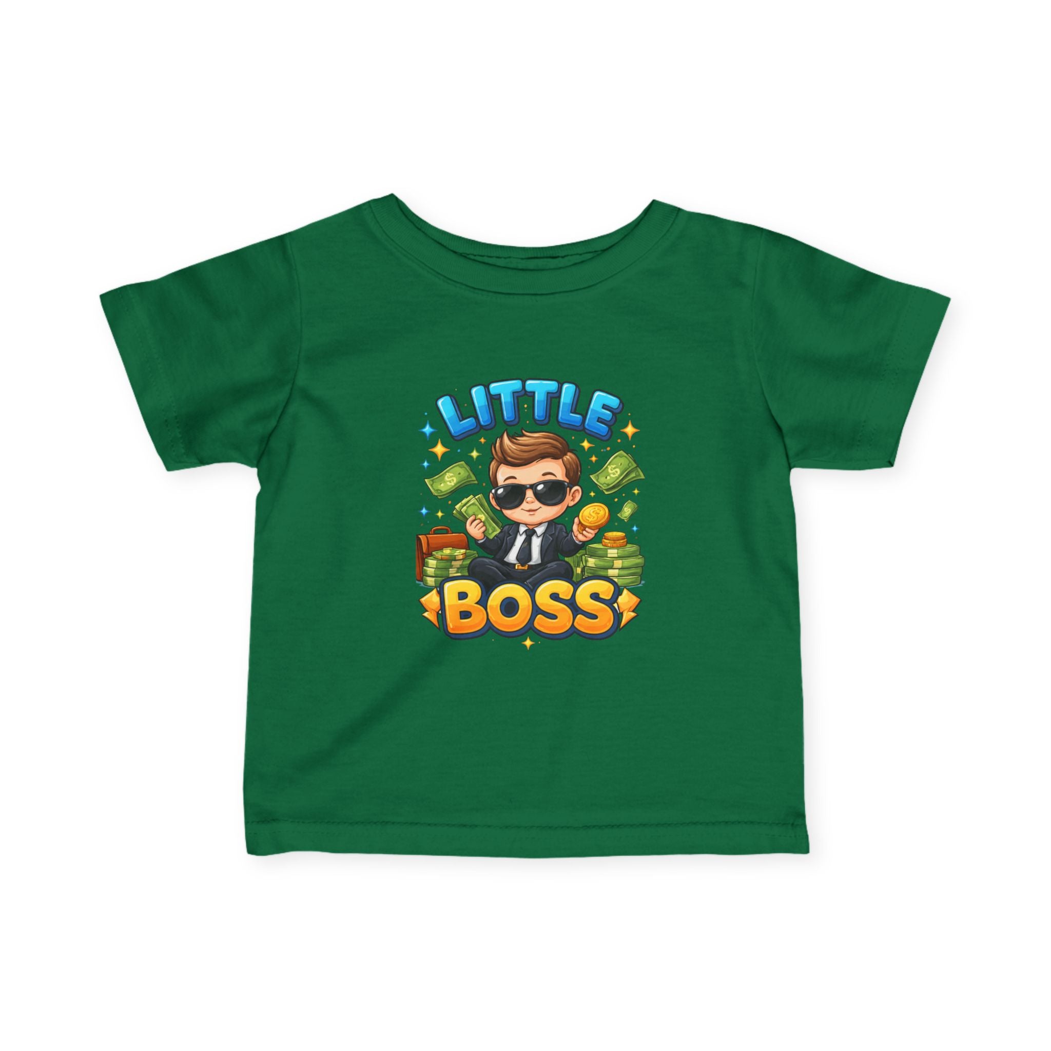 Little Boss Infant Tee – Cute Money Boss Baby Graphic Shirt