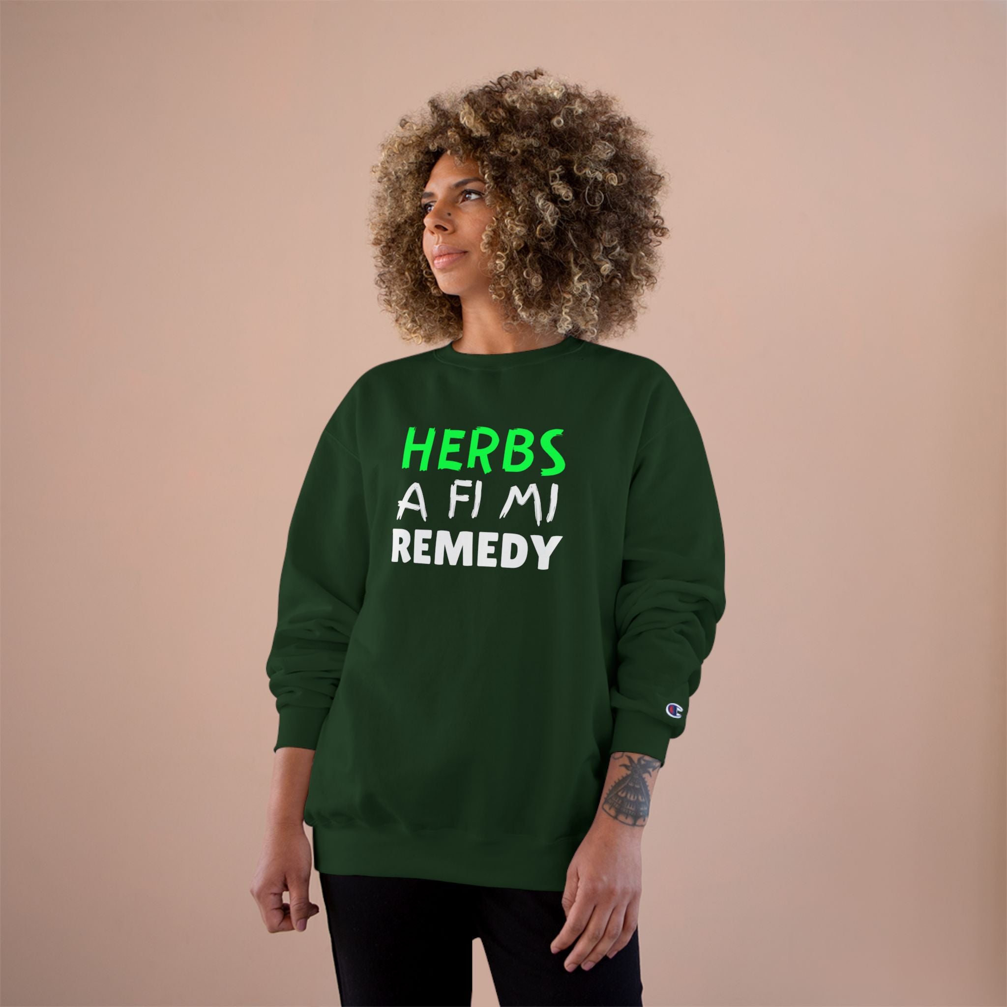 Herbs A Fi Mi Remedy Sweatshirt – Herbal Remedy Funny Graphic Crewneck