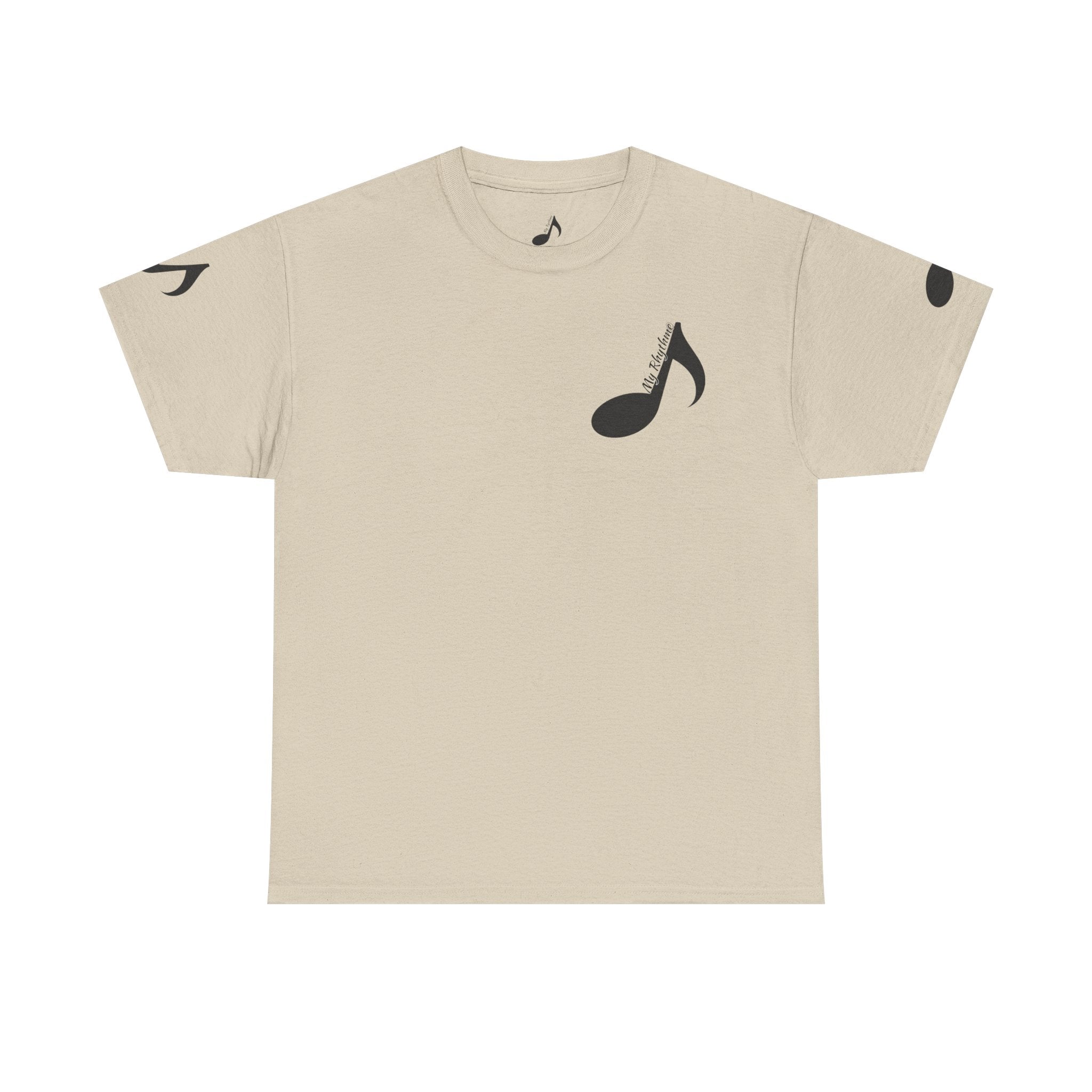 Music Note T‑Shirt — Minimalist Music Lover Tee (Includes "My Rhythme")