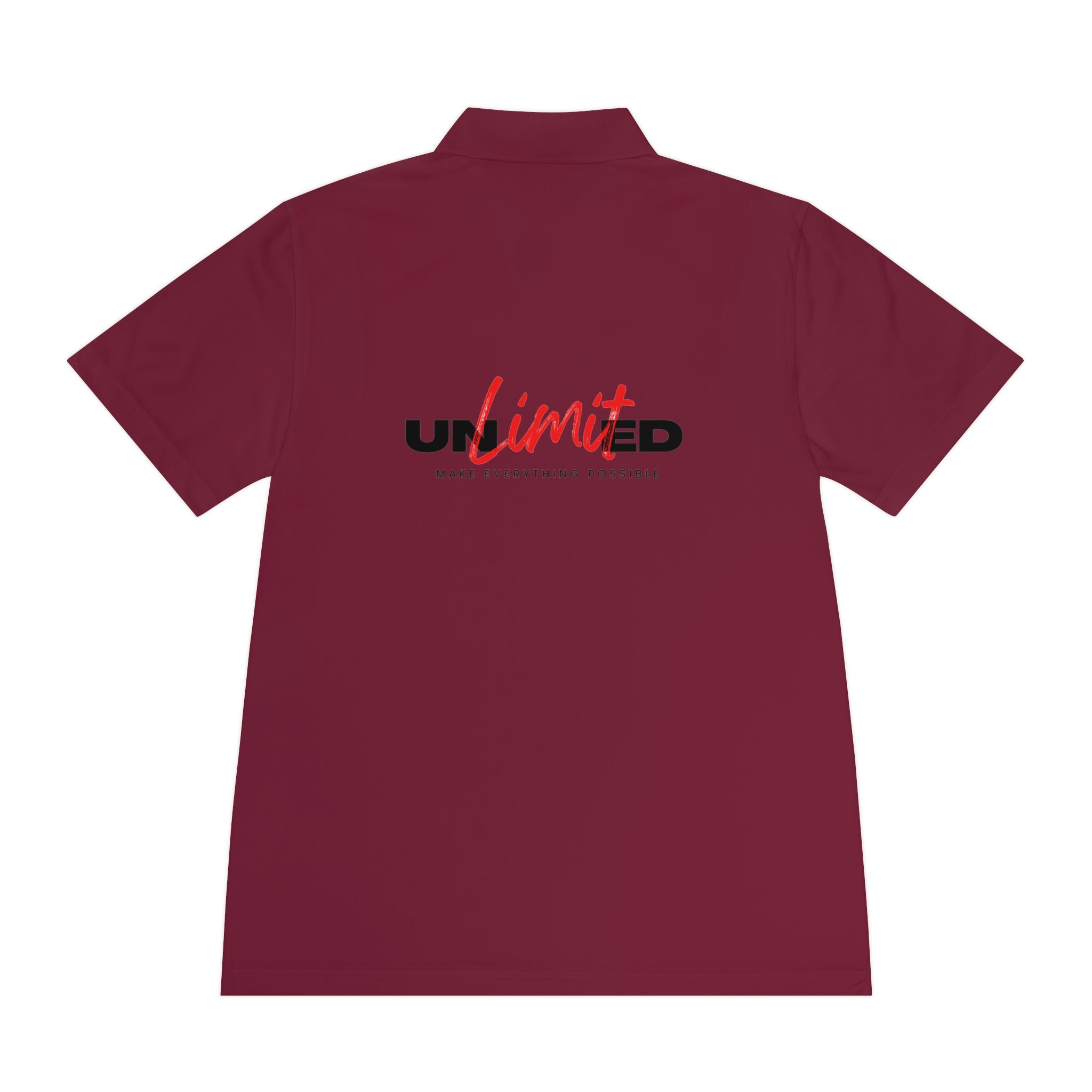 Unlimited Sport Polo — Men’s Performance Polo with 'Unlimited' Motivational Logo