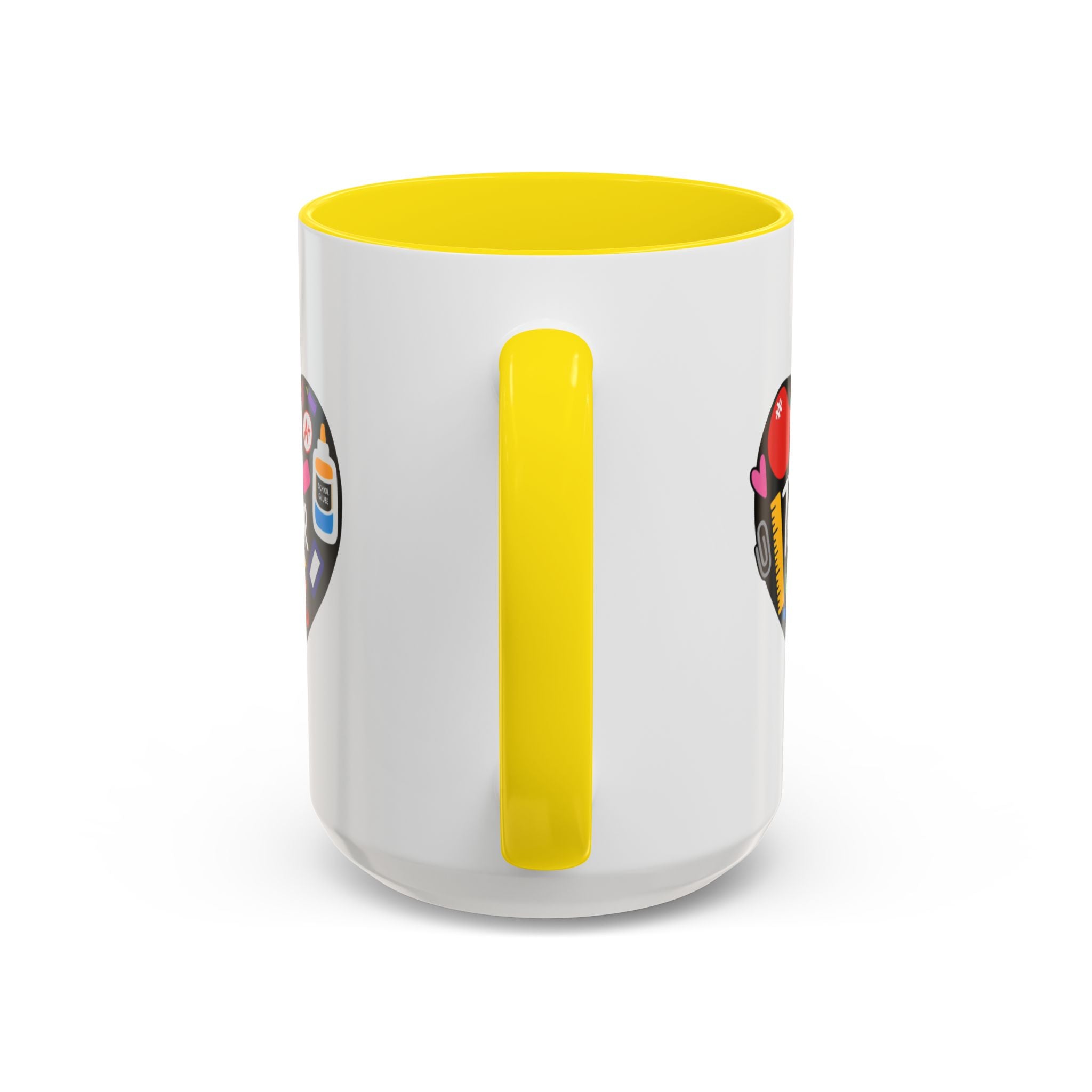 Teacher Heart Accent Coffee Mug — Teacher Appreciation Gift (11/15oz)