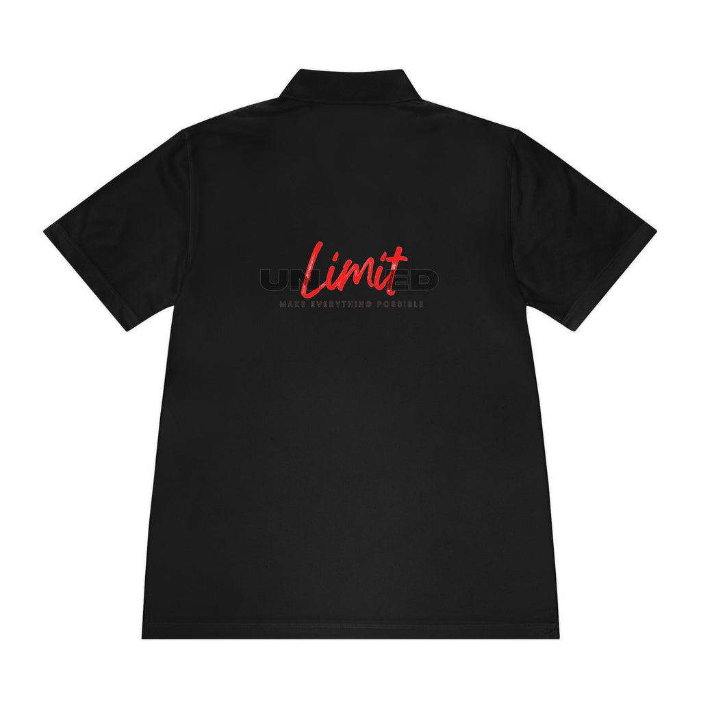 Unlimited Sport Polo — Men’s Performance Polo with 'Unlimited' Motivational Logo