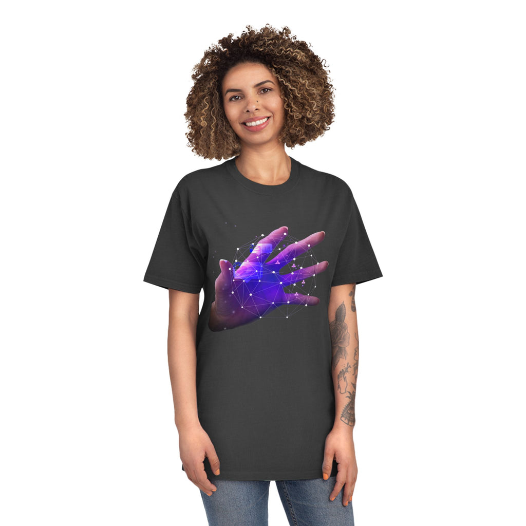 Galaxy Hand Tee — Cosmic Space Hand Graphic T-Shirt