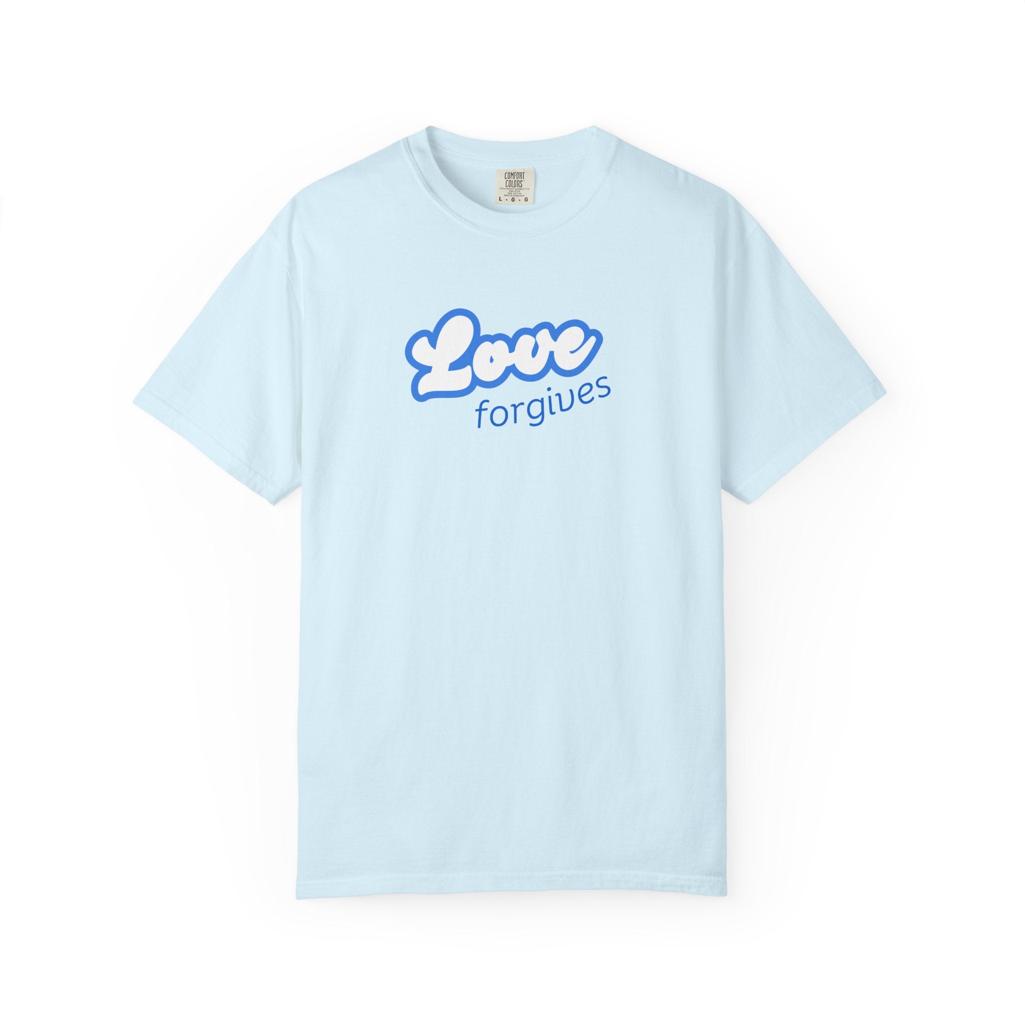 Love Forgives T-Shirt — Retro Script Graphic Tee