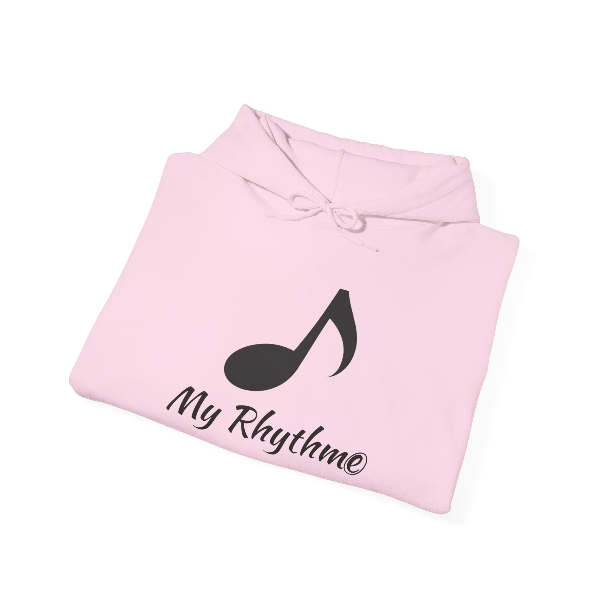 Rhythmic Note Hoodie — "My Rhythme" Music-Inspired Pullover