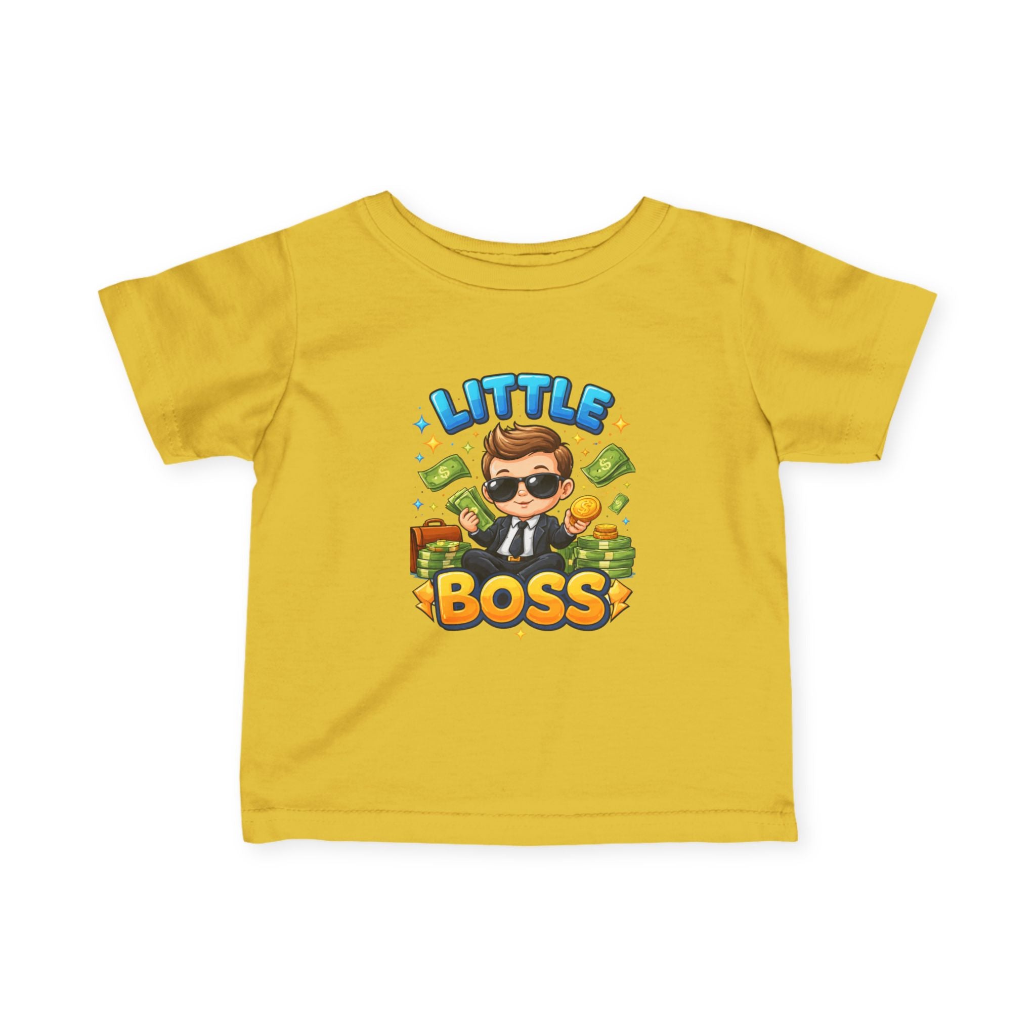 Little Boss Infant Tee – Cute Money Boss Baby Graphic Shirt